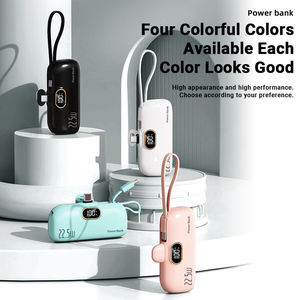 2 in 1 Mini LED Display Powerbank 5000MAh Power Bank Station Mini Small Portable Power Bank for Phone Charge <b>Type</b> <b>c</b> <b>Charger</b> - Product Image 3