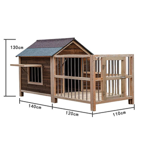 Ngoài Trời Lớn Gỗ Nhà Vật Nuôi Bằng Gỗ Con Chó Lồng Kennel Chó Sang Trọng Douse Bên Ngoài - Product Image 3