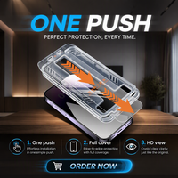 Protection d'écran en verre trempé 3D 9H pour iPhone 17 16 15 Pro Max, film anti-poussière et anti-traces de doigts, rayon 2.5D