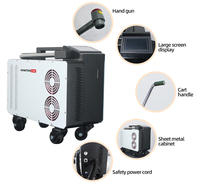 Machine de nettoyage laser de type bagage HANTENCNC, laser à fibre pour dérouillage, solution de nettoyage industrielle flexible pour l'entretien extérieur