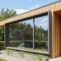 Profil de fenêtre fixe en aluminium anodisé durable D-top CE NFRC, rupture de pont thermique, anti-poussière pour les appartements en zone désertique