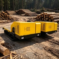 5T Flachplattform-Raupenkipper Holz- und Brennholztransporter Geländegängiges Raupentransportfahrzeug für Berge und Wälder
