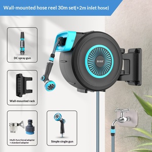 Carrete de Manguera de Jardín Retráctil Automático de ABS y PVC, Duradero, Montable en Pared, Sistema de Riego de Alta Presión de 150 PSI para Coche - Product Image 4