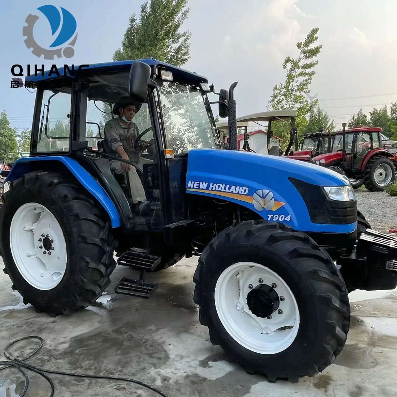 รถแทรกเตอร์มือสองสำหรับการเกษตรใหม่รถแทรกเตอร์ฮอลแลนด์90hp