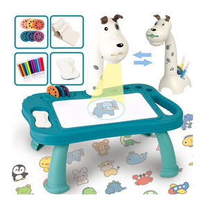 Mesa de dibujo de proyección, tableta de escritura de grafiti multifuncional para perros con dibujo ligero, juguetes para niños, tablero de dibujo para niños - Product Image 1