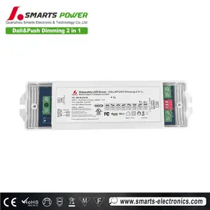 Fonte de alimentação do driver led, ul 277v 20w dali regulável mini código de discagem multi-corrente