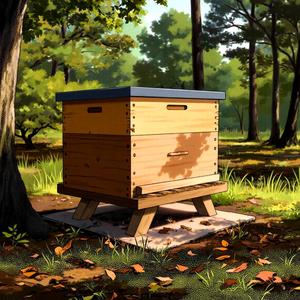 Nid d'abeilles simulé biomimétique à double étage en bois pour l'élevage des abeilles et la récolte du miel - Product Image 1