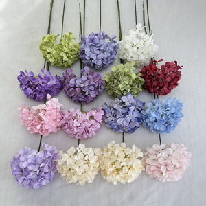 Fleurs artificielles Longyu Craft, hydrangea dense à tige unique en soie, décoration ronde pour arche de mariage - Product Image 4
