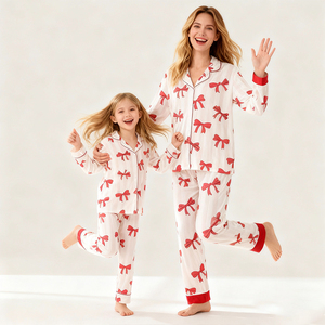 Conjuntos de <span class=keywords><strong>Ropa</strong></span> a Juego para Mamá e Hija, Personalizados con Logotipo, para Verano, Otoño e Invierno, <span class=keywords><strong>Ropa</strong></span> de Estar en Casa, Conjunto de Punto con Diseño de Salpicaduras para Bebés, Suéter para Niños - Product Image 1