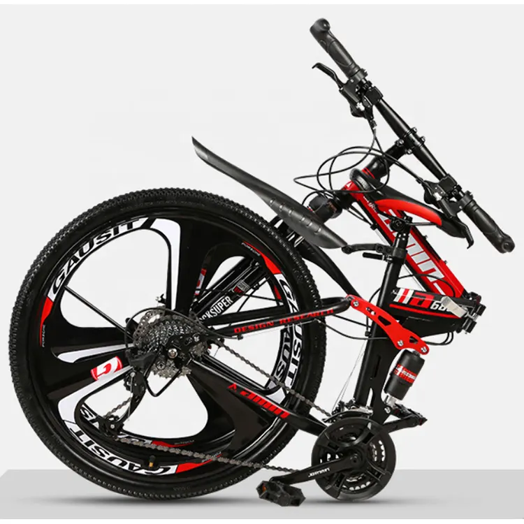 الدراجة الجبلية دراجة تسلق جبال قابلة للطي/قابلة للطي 26 بوصة كاملة تعليق دراجة للمناطق الجبلية/عالية الجودة sepeda جونونج طوي mtb المورد