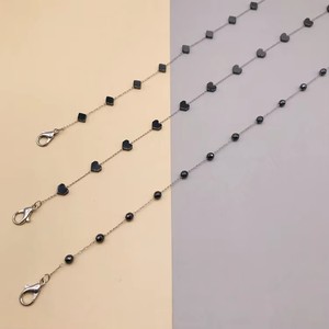 Soporte ajustable de oro rosa para mascarilla, patrón de correa, <span class=keywords><strong>cadena</strong></span> para gafas, <span class=keywords><strong>cadena</strong></span> para la cara, joyería, <span class=keywords><strong>cadena</strong></span> de cordón para enmascarar la cara para mujer - Product Image 1