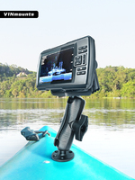 2.25 ''21cm bras bateau détecteur de poisson support électronique compatible avec Garmin, Lowrance, Humminbird et plus