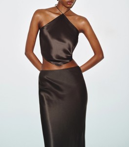 Pijamas de Dos Piezas para Mujer, de Seda Satén, Transpirables, Sólidos, Elegantes y de Lujo, para Verano, Otoño y Primavera - Product Image 2