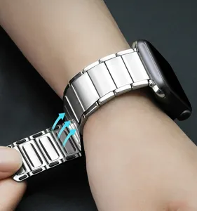 Pulseira de relógio de aço inoxidável Titan Ium de alta qualidade para iWatch Series 1 2 3 4 5 6 7 8 Ultra SE 38mm 40mm 45mm 49mm