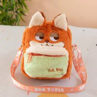 Nouveau Sac à Dos en Peluche Rembourré Capybara Stitch, Poupée de Dessin Animé, Sac Bandoulière pour Enfants Judy Nick, pour Téléphone Portable
