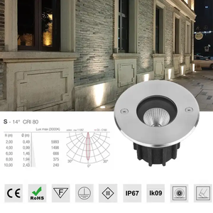 La lámpara <span class=keywords><strong>enterrada</strong></span> a prueba de agua IP67 proporciona un entorno de iluminación seguro y cómodo 2700K-4000K rgbw LED uplight para exteriores - Product Image 4