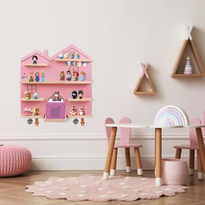 <span class=keywords><strong>Étagère</strong></span> magnétique en bois en forme de <span class=keywords><strong>maison</strong></span>, présentoir à jouets, <span class=keywords><strong>étagère</strong></span> en bois pour boîte à tonies - Product Image 6