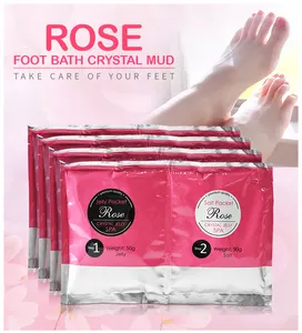 OEM/ODM Private label Pedicure Jelly Pedi Foot Skin Care Sea Salt Scrub Pedicure Relieve Foot Tired Exfoliating Foot Soak