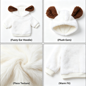 Giacca per Cani XL in Poliestere Ecologico, Morbida e Calda per l'Inverno, Abbigliamento per Cani Carino, Vendita all'Ingrosso <span class=keywords><strong>del</strong></span> Produttore - Product Image 4