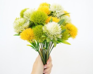 Bouquet de fleurs artificielles classiques en plastique, pompons de <span class=keywords><strong>jasmin</strong></span> multicolores, verdure réaliste et écologique pour la maison et l'intérieur - Product Image 4
