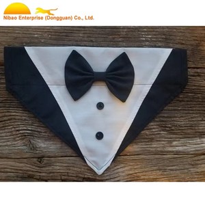 Pañuelo Elegante para Perro con Diseño de Corbata, en Blanco y Negro, Colores Personalizados, para Colocar Sobre el <span class=keywords><strong>Collar</strong></span> - Product Image 3