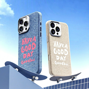 เคสโทรศัพท์มือถือแม่เหล็กผ้า Jean สำหรับ iPhone 16 Series Pro Max พร้อมการป้องกัน 360 องศา ป้องกันรอยนิ้วมือ - Product Image 2