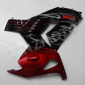 Kit complet de carénage ABS noir et rouge pour ZX14R 06-11, kit de carrosserie en ABS injecté - Product Image 5