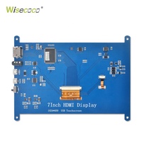 Écran Raspberry Pi personnalisé 1024x600 IPS TFT LCD 7 pouces Écran tactile Raspberry Pi3 Pi4 4b 3b+ Kit d'affichage d'écran de capteur