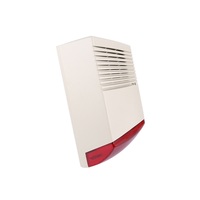 Sirène sonore filaire extérieure 120 dB avec lumière stroboscopique, options de couleur bleu/rouge/orange, système d'alarme en matériau PC résistant à l'eau