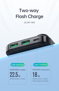 <span class=keywords><strong>M</strong></span> CDODO ad alta capacità di Power Bank 20000mAh batteria portatile Display a LED 22.5W PD Power Bank per iPhone - Product Image 3