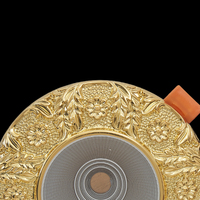 Jewellerytop LED tricolore Downlight Salon Plafonnier Spot Light Embedded Luxury Antique Brass Downlight CRI 90