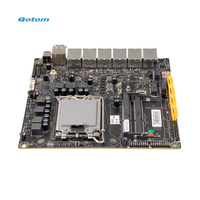 Carte mère de jeu pour PC de bureau ITX Qotom avec processeur Alder Lake-S de 12e génération, 2*DDR4, 3*M.2, 4*SATA3.0, 6 ports LAN Gigabit I225-V 2.5