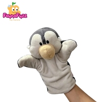 Boneka Tangan Hewan Bulu Panjang Bahan PP Cotton, Sarung Tangan Interaktif Orang Tua-Anak, Boneka Mulut Terbuka untuk Bercerita di TK