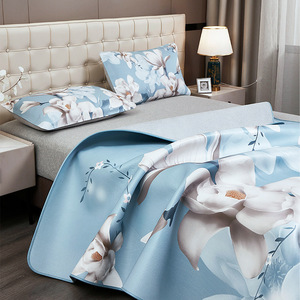 Simmons <b>Cooling</b> Mattress <b>Pad</b> Floral Pattern 180x200cm Home Use Cowhide Material - Product Image 4