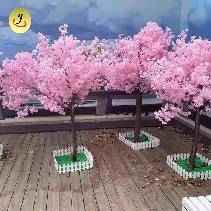 웨딩 이벤트 장식용 도매 야외 및 실내 가구 인공 벚꽃 꽃 나무