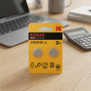 2 Pezzi. Batterie a Bottone al Litio Kodak Max CR2032 K2032 3V (Confezione Blister) EAN 2099901153005 - Product Image 2