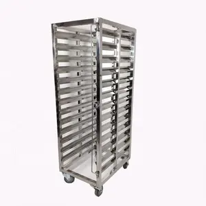 Commercial-Grade Bakery Rack All Stainless Steel for Full Size Sheet Pan Bun Pan Rack with Caster Wheels for Bakery Cooling Rack