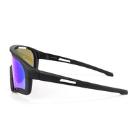 Lunettes de cricket polarisées avec protection UV, revêtement anti-rayures, verres interchangeables, fournisseur de logos personnalisés
