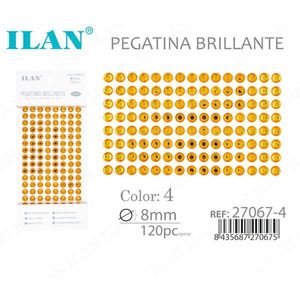 Ilan Adesivo Brillante 8mm Colore 4 120pz Strass - Product Image 3