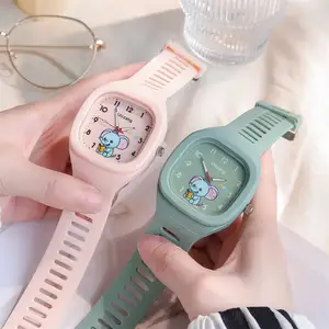 Fashion Children's Waterproof Glow Watch Student Gift Watch Small Square Quartz Watch Customized Logo
