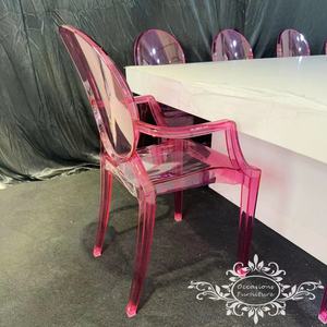 Kids Resin Baby Girl Pink <strong>Arm</strong> Ghost <strong>Children</strong> Kids Furniture Plastic PC <strong>Chairs</strong> - Product Image 4