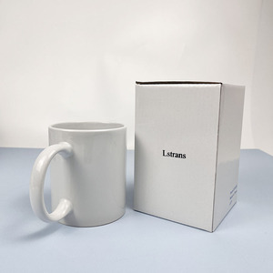 Lstrans Vente en gros Tasse à sublimation blanche vierge 11oz Logo personnalisé <span class=keywords><strong>Texte</strong></span> <span class=keywords><strong>Photo</strong></span> Tasse blanche pour cadeau promotionnel - Product Image 1