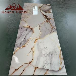 Panel de Pared Decorativo de PVC de Lujo Ligero Wayon, Antimoho, con Textura de Mármol, para la Pared de la Sala de Estar. - Product Image 1