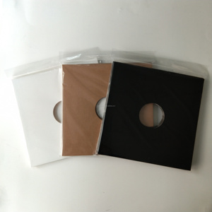 Vestes d'album en vinyle noir, 12 ", 33 RPM, 350gsm, en carton d'enregistrement, sans trou, <span class=keywords><strong>rangement</strong></span> - Product Image 6