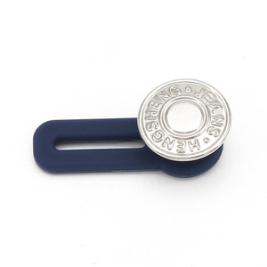 Extenseur <span class=keywords><strong>de</strong></span> taille en silicone réglable <span class=keywords><strong>de</strong></span> haute qualité, 17 mm, détachable, sans couture, pour jeans, boutons-pression, style en gros, tige - Product Image 5