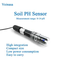 Capteur de pH du sol TR-PH 0-14pH DC12V rapide avec coque en plastique étanche RS232 RS485 4-20mA 0-5V pour surveillance en temps réel en ligne