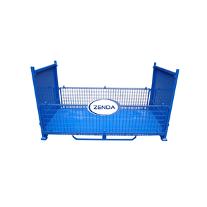 Khả Năng Tải 1500Kg Kho Cuộn Có Thể Gập Lại Lưu Trữ Di Động Kim Loại Lưới Dây Lồng Hộp Lưu Trữ - Product Image 6