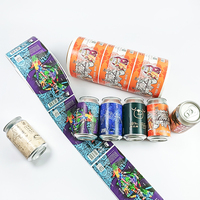 Étiquettes de bière à impression numérique personnalisée, autocollant de bouteille de canette, étiquette d'emballage personnalisée auto-adhésive étanche