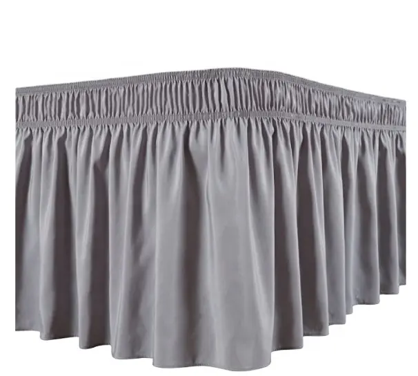 Amazon Hot Selling Ruffled Bed Skirt with Adjustable Elastic Wrinkle Free Bedskirt