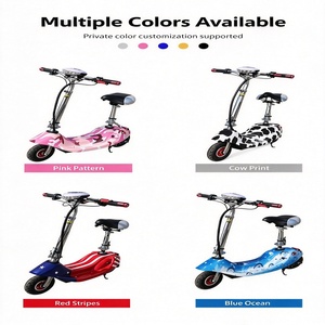Trottinette électrique pour adultes, pliable, trottinette électrique portable, légère, à deux roues, avec siège et panier - Product Image 2